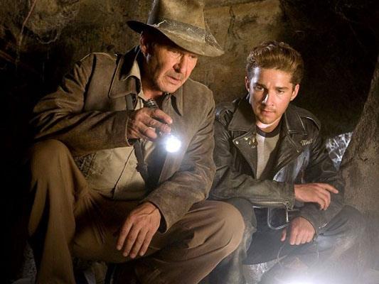 Scena del film Indiana Jones e il regno del teschio di Cristallo L'attore Harrison Ford