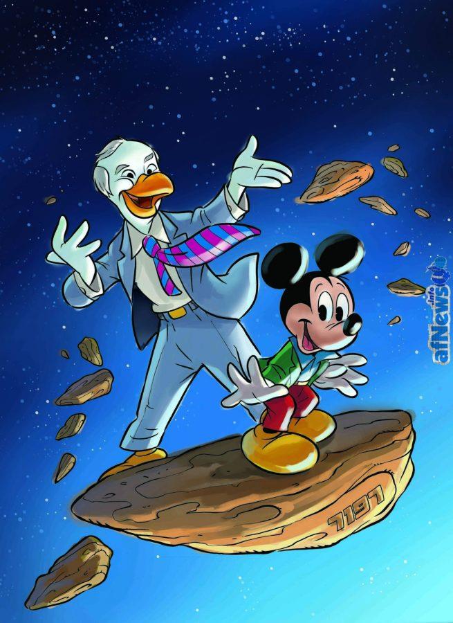 Topolino e Peter Quarky Piero Angela nel famoso fumetto di Panini Comics