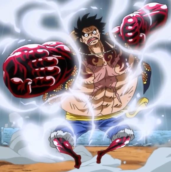 One Piece Gear 4 One Piece Rufy in modalità Gear 4