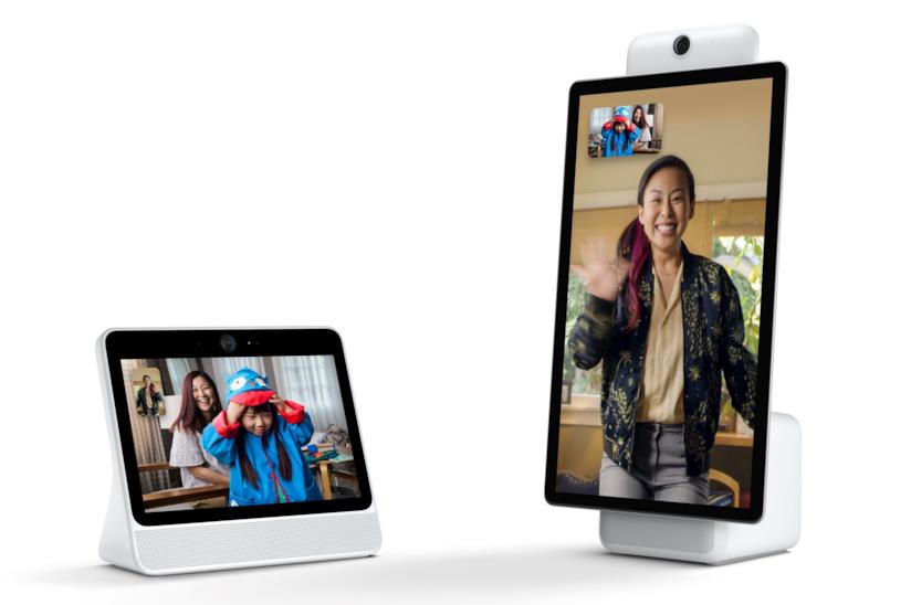 Portal e Portal Plus sono i due nuovi dispositivi di Facebook per le video-chiamate Immagine stampa di Portal e Portal Plus