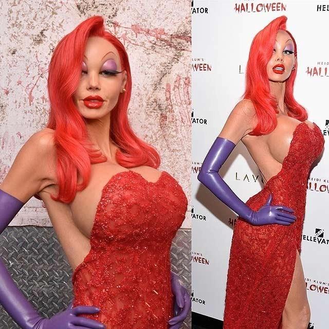 Heidi Klum è la regina di Halloween Heidi Klum nei panni di Jessica Rabbit nel 2015