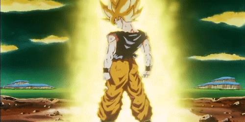 Goku super Saiyan Vs Freezer Goku SSJ Gif