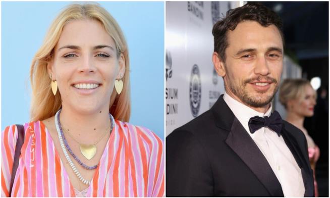 Busy Philipps contro James Franco Busy Philipps e James Franco in un collage