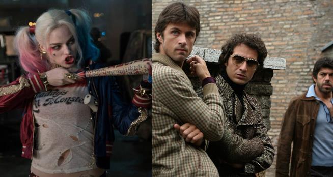La scelta musicale dei trailer di Suicide Squad ricorda quella di Romanzo Criminale Harley Quinn tiene sotto tiro i protagonisti di Romanzo Criminale