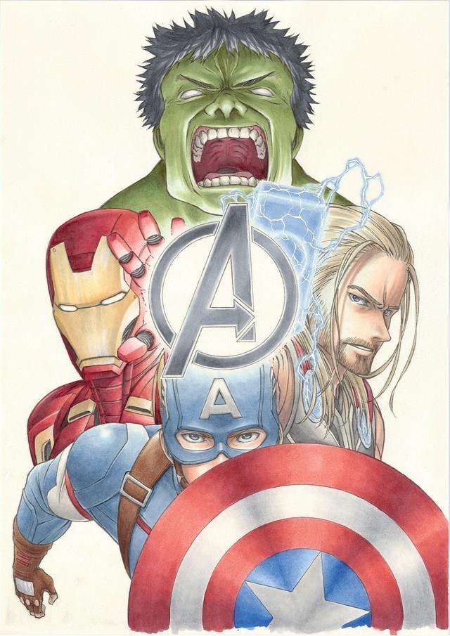 Avengers Shonen Jump Hulk, Thor, Captain America Iron Man Manga