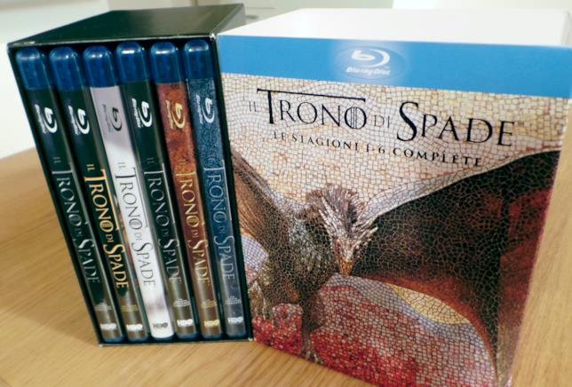 Game of Thrones, cofanetto stagioni 1-6 Game of Thrones, cofanetto stagioni 1-6 con dischi