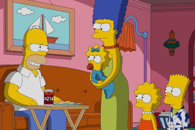Matt Groening ha ideato un logo nuovo per festeggiare i Simpson La famiglia Simpson in una scena della longeva serie
