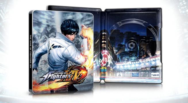 La confenzione di KOF 14 La confezione steelbook di KOF 14 con protagonista Kyo