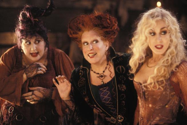 Hocus Pocus il remake Le tre streghe Sanderson con aria malvagia