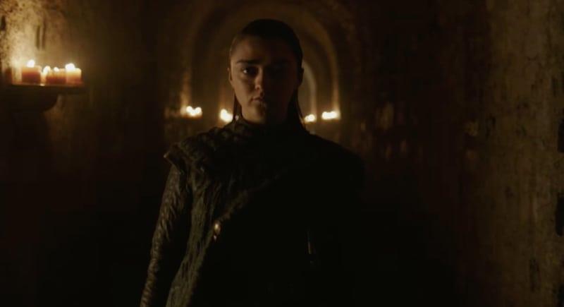 Arya nel teaser di GoT Arya Stark cammina nella cripta di Grande Inverno
