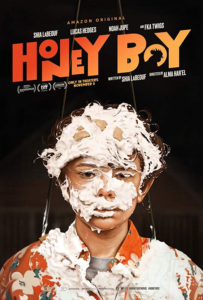 Honey Boy, il film ispirato all'infanzia di Shia LaBeouf Noah Jupe nel poster ufficiale di Honey Boy