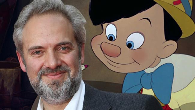 Sam Mendes lascia Pinocchio Sam Mendes insieme a Pinocchio