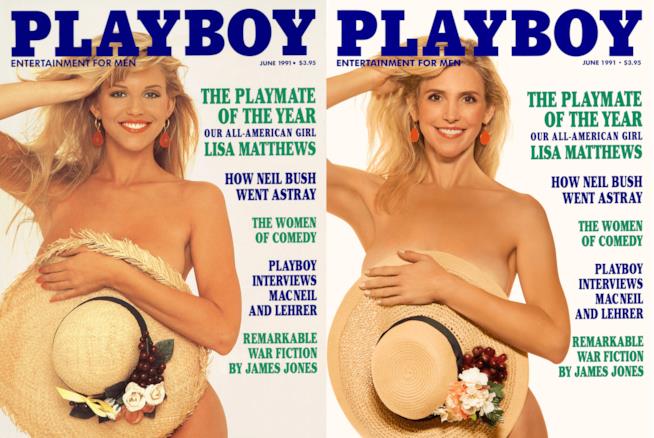 Le conigliette di Playboy dopo trent'anni Lisa Matthews posa per Playboy prima e dopo