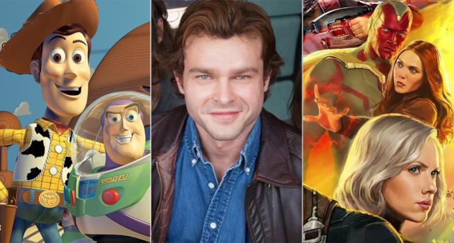 Tutti i film targati Walt Disney Studios in arrivo nei cinema fino al 2020 I protagonisti di Toy Story 4, Han Solo, Avengers: Infinity War