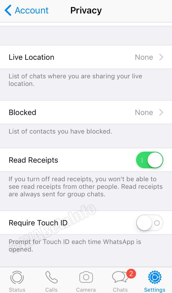 WhatsApp includerà un'opzione per il Touch ID su iPhone Opzione per il riconoscimento digitale tra le impostazioni