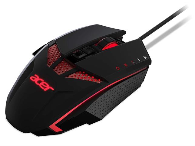 Il nuovo mouse da gaming di Acer Acer Nitro Mouse illumina il palco del CES 2019 di Las Vegas