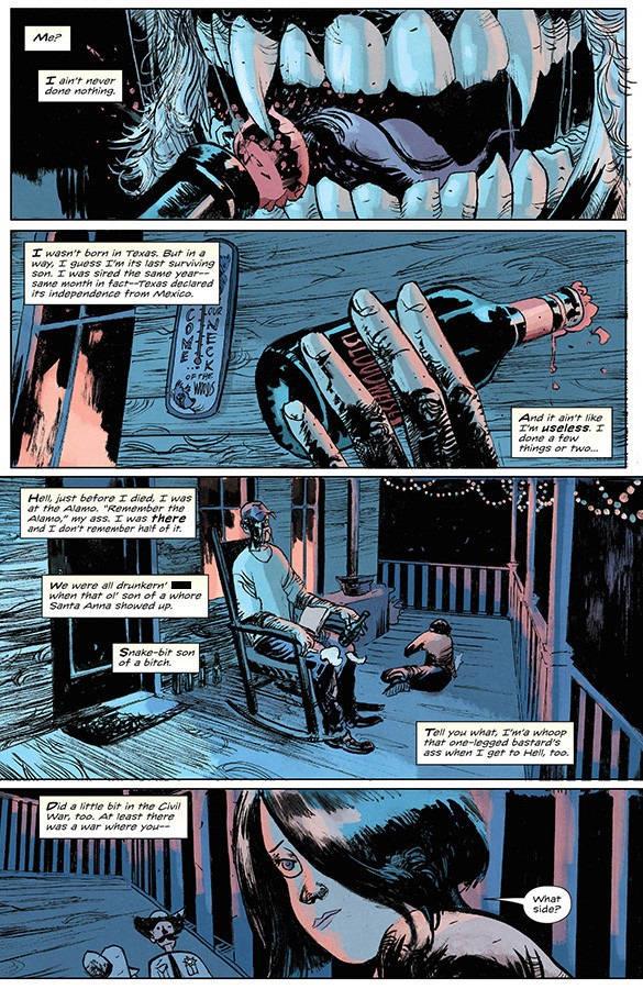 La prima pagina del primo volume di Redneck Redneck - La prima pagina del primo numero della serie di Donny Cates