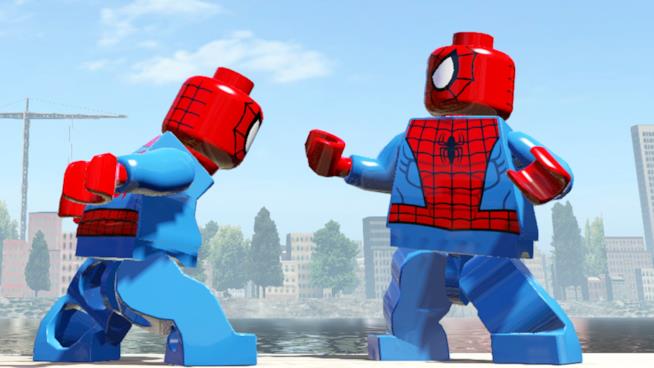 Ecco il primo trailer esteso di LEGO Marvel Super Heroes 2 Spider-Man vs. Spider-Man in una sequenza del primo LEGO Marvel Super Heroes
