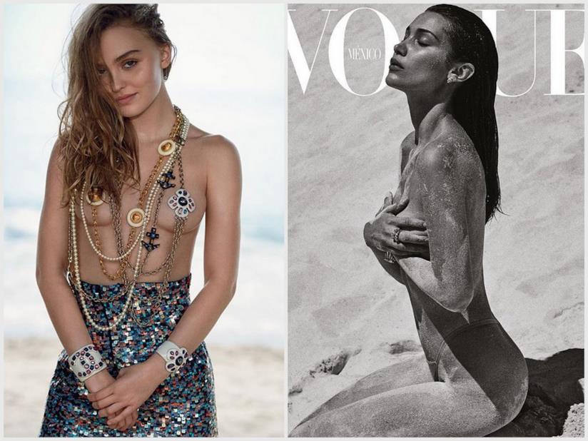 Lily-Rose Depp e Bella Hadid posano entrambe per Vogue Gli scatti hot di Lily-Rose Depp e Bella Hadid su Vogue