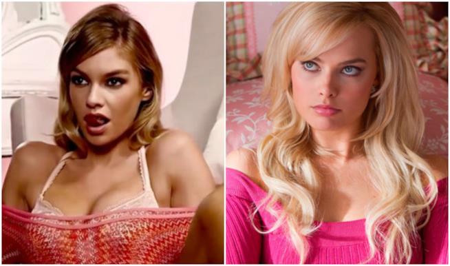 Stella Maxwell ricrea la scena hot di Margot Robbie Un collage di Stella Maxwell e Margot Robbie