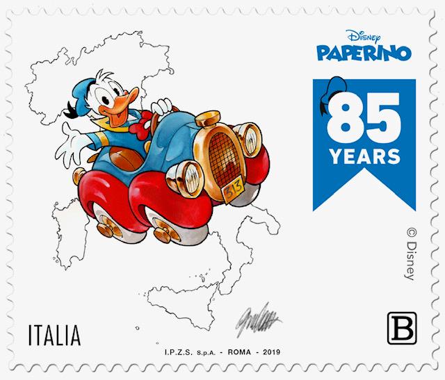 Francobollo di Paperino Francobollo di Paperino per l'85esimo anniversario