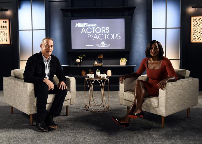 Tom Hanks e Viola Davis discutono della diversità Viola Davis e Tom Hanks nel salotto televisivo di Actors on Actors