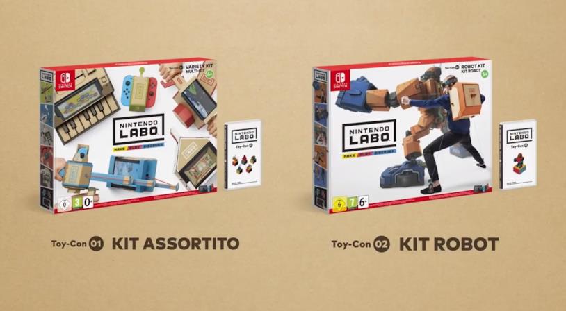I due Kit di Nintendo Labo Nintendo Labo in uscita il 27 aprile 2018