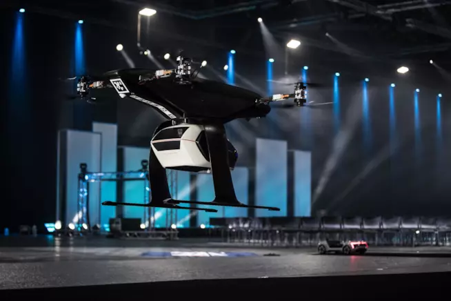 Il taxi volante di Audi ha avuto successo nel suo primo test Il taxi volante di Audi in azione