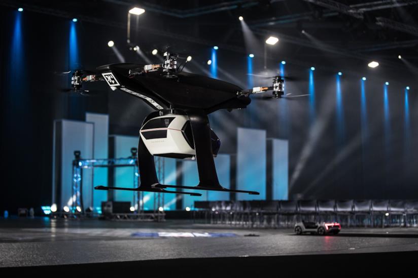 Il taxi volante di Audi ha avuto successo nel suo primo test Il taxi volante di Audi in azione
