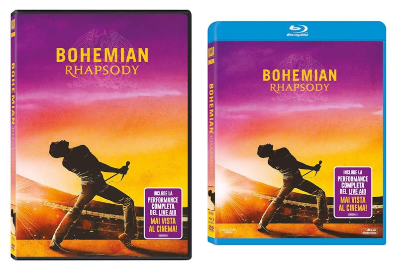 Bohemian Rhapsody arriva in Home Video dal 28 marzo Copertina del DVD e del Blu-Ray di Bohemian Rhapsody