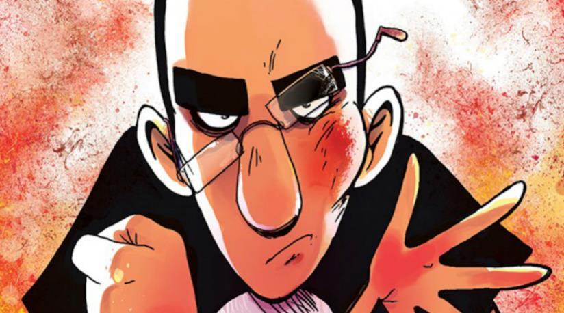 Continuano i lavori per la nuova serie animata di Zerocalcare Un primo piano della copertina di La scuola di pizze in faccia del professor Calcare