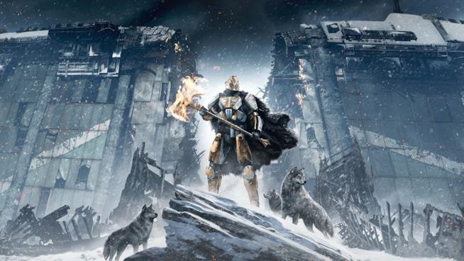 Destiny, trailer di lancio per I Signori del Ferro prima dell'uscita Lord Saladin posa fiero sulla cover ufficiale di Destiny: Rise of Iron