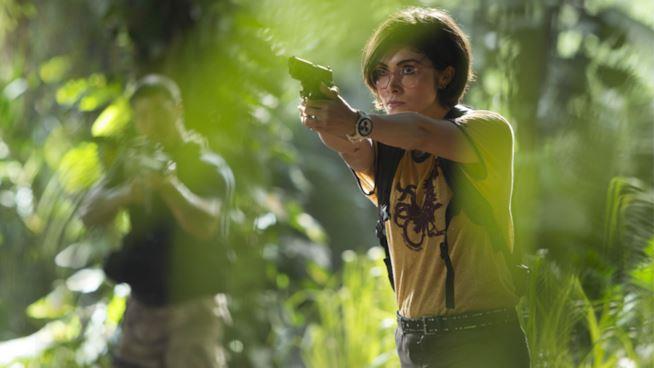 Jurassic World: Il Regno Distrutto Daniella Pineda è Zia Rodriguez in una sequenza del film