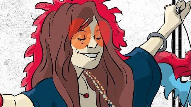 La copertina di Janis Joplin - Piece of my heart di Giulia Argnani La cover del fumetto su Janis Joplin di Giulia Argnani