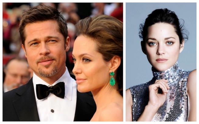 Brad Pitt sta tradendo Angelina Jolie con Marion Cotillard Primo piano di Brad Pitt, Angelina Jolie e Marion Cotillard