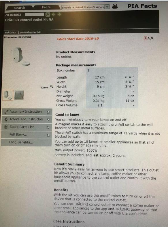 È trapelata online la descrizione delle prese smart Ikea per il mercato statunitense La descrizione delle prese smart per il mercato statunitense