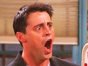 Joey Tribbiani Joey Tribbiani a bocca spalancata