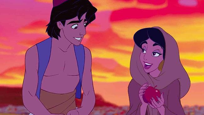 Aladdin, la recensione del film animato Jasmine parla con Aladdin