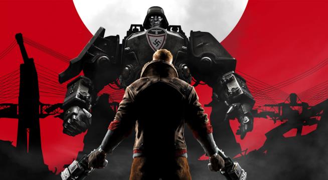 La recensione di Wolfenstein II: The New Colossus William Blazkowicz campeggia in un artwork di Wolfenstein II: The New Colossus
