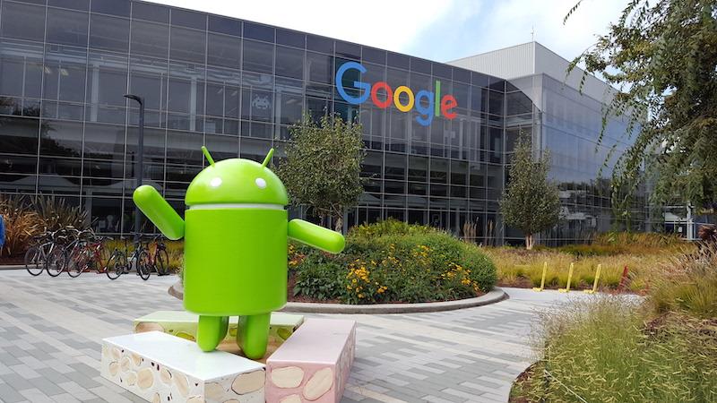 Google multata dalla Commissione UE per abuso di posizione dominante Foto di Googleplex, il quartier generale di Google di Mountain View