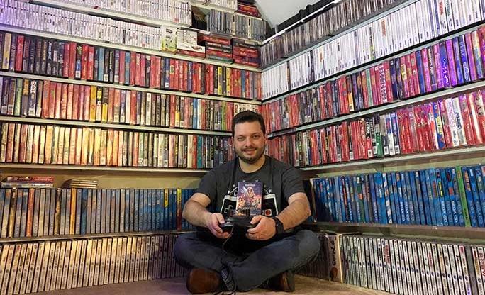 Record collezione videogiochi L'americano Antonio Monteiro e la sua collezione di videogiochi