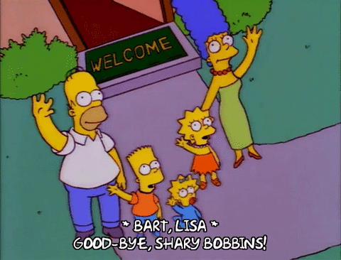 I Simpson rischiano la chiusura I Simpson salutano Shary Bobbins