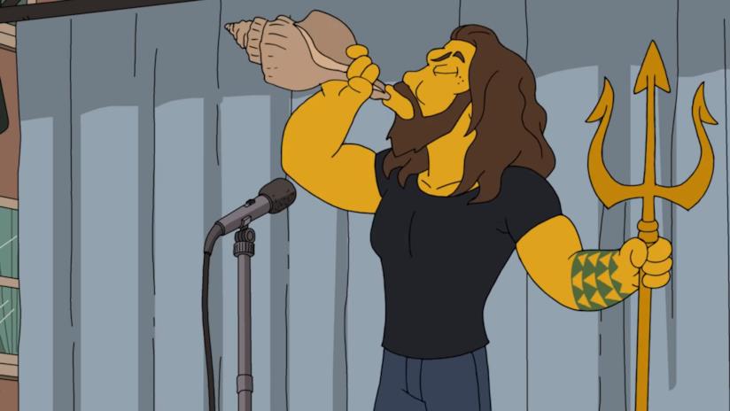 I Simpson: il cameo di Jason Momoa nella 31esima stagione è finalmente andato in onda Jason Momoa in versione Simpson!