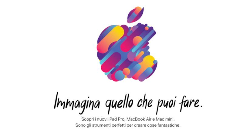 Apple ha presentato i nuovi MacBook Air 13", iPad Pro e Mac mini Immagine promozionale dell'evento di ottobre di Apple