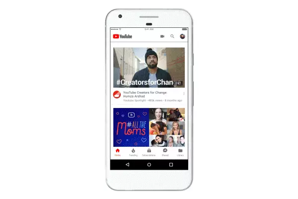 GIF live streaming di YouTube GIF che mostra alcune nuove funzioni del live streaming di YouTube