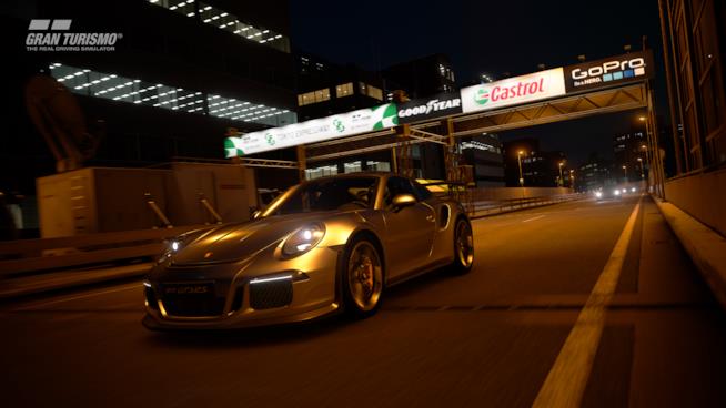 Gran Turismo Sport, un nuovo trailer di gameplay dalla Gamescom 2017 Porsche in notturna in Gran Turismo Sport