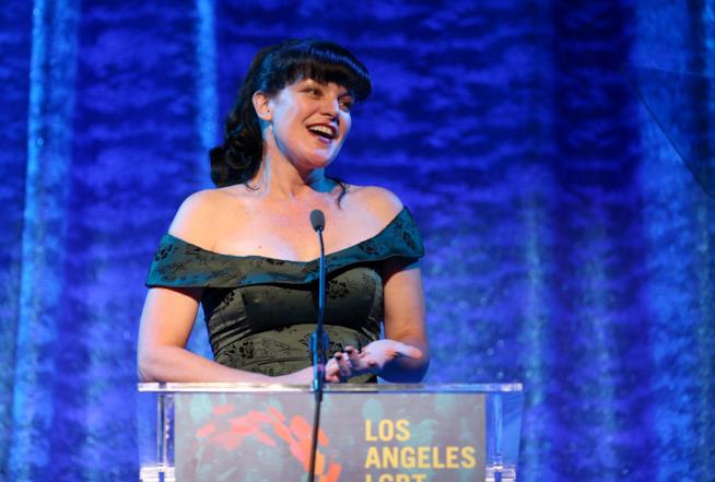 L'attrice Pauley Perrette di NCIS L'attrice Pauley Perrette