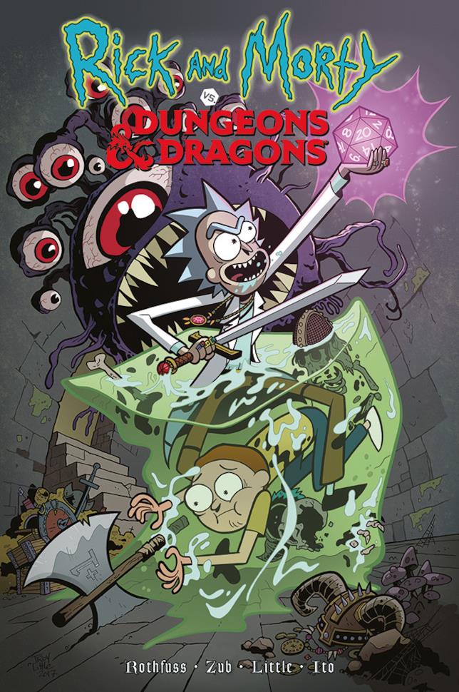 La copertina di Rick and Morty VS Dungeons & Dragons La copertina dell'edizione italiana di Rick and Morty VS Dungeons & Dragons