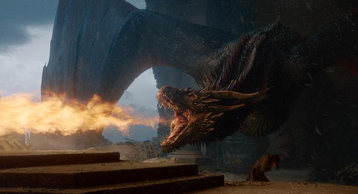 Drogon Drogon distrugge l'Iron Throne