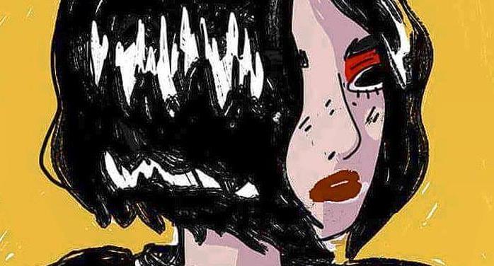 Un ritratto di Nova, giovane fumettista romana Autoritratto di Nova